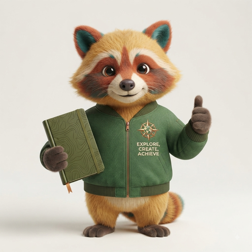Mascota de Lecciones de Inglés saludando